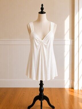 •Frenchi Cream Sleeveless Top